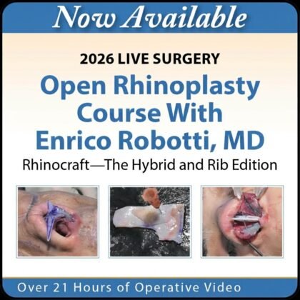 2026 Live Surgery Open Rhinoplasty Course – Enrico Robotti MD | Rhinocraft: The Hybrid & Rib Edition